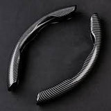 New Carbon Fiber ABS Texture Steering Wheel Grip Cover for Cars