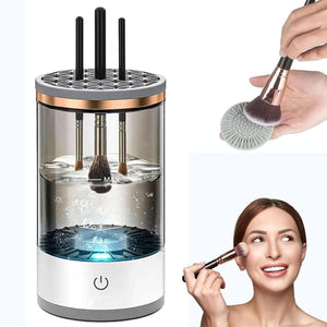 Make Up Brush Cleaner,Electric Brush Cleaner, USB Rechargeable Automatic Deep Cosmetic Cleaning Device