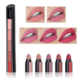 5 in 1 Lipsticks Combo Set, Red & Nude Edition Colors Sensational Fabulous Matte Finish Shades, 7.5g x2pcs